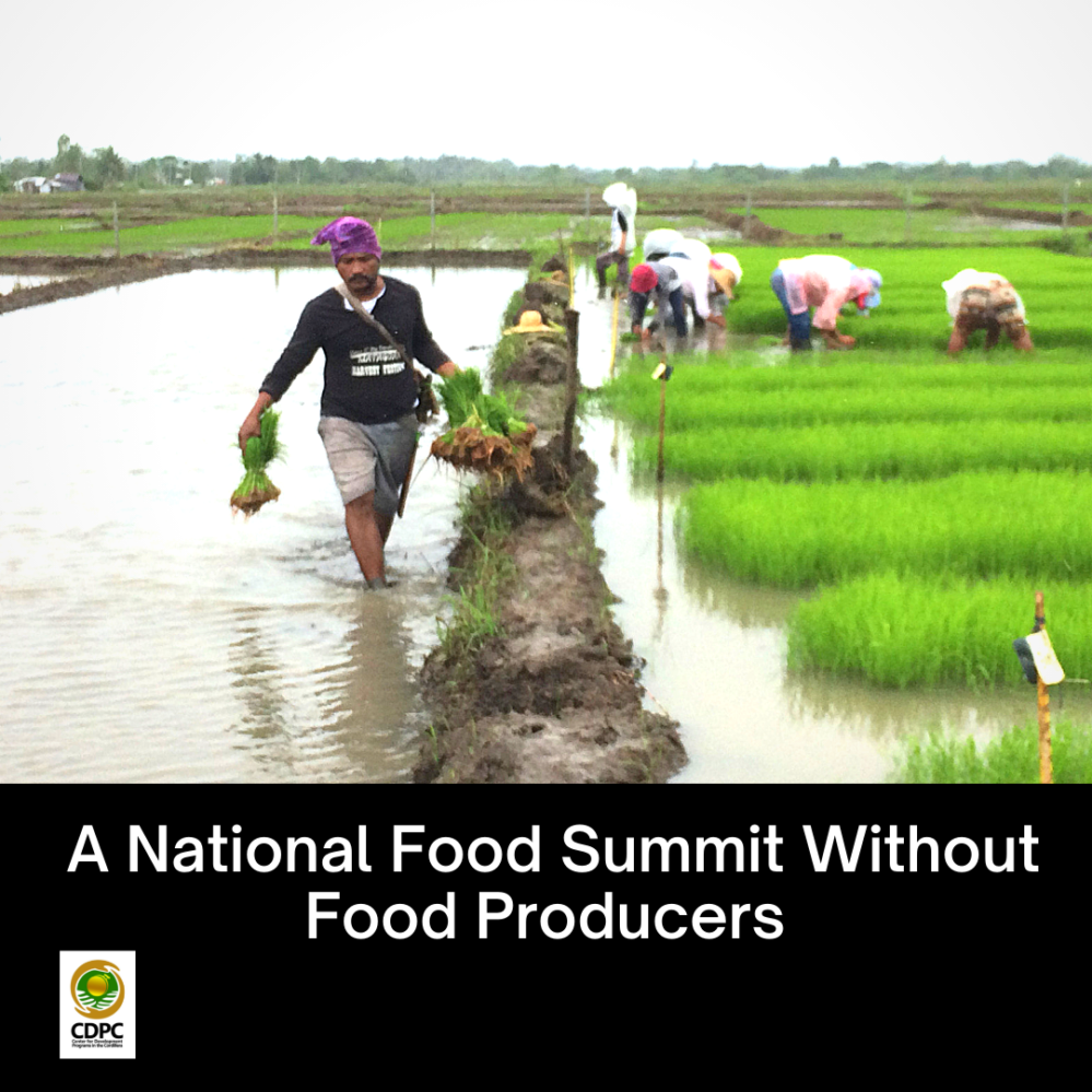 A National Food Summit Without Food Producers